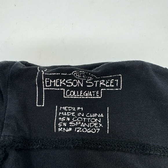 Emerson Street Collegiate Arkansas Razorbacks Leggings Black Stretch Logo M GHV5 - Picture 3 of 3